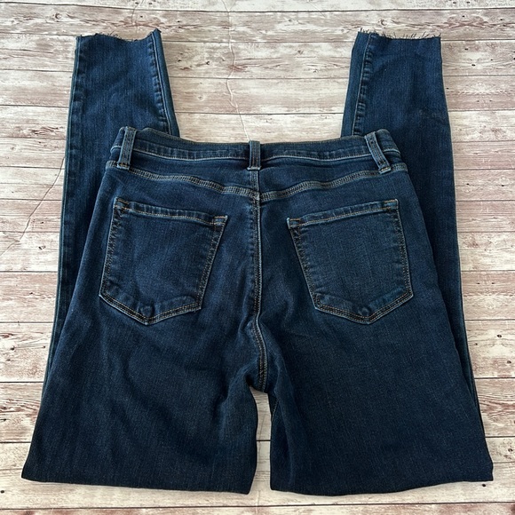 J Brand Dark Wash High Rise Raw Hem Skinny Jeans - Picture 5 of 10